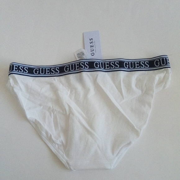 New Guess Optic White & Black Brief Panty US XL - Picture 5 of 16